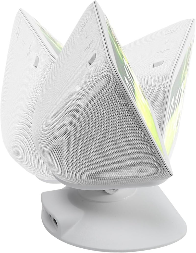 Dianves Adjustable Stand for Echo Show 5 (3rd Gen)， Tilt + Swivel Stand Multi Angle Rotation Magnetic Anti-Slip Base for Show 5,Rotatable All Around Compatible with Mobile Phones (White) - Image 5